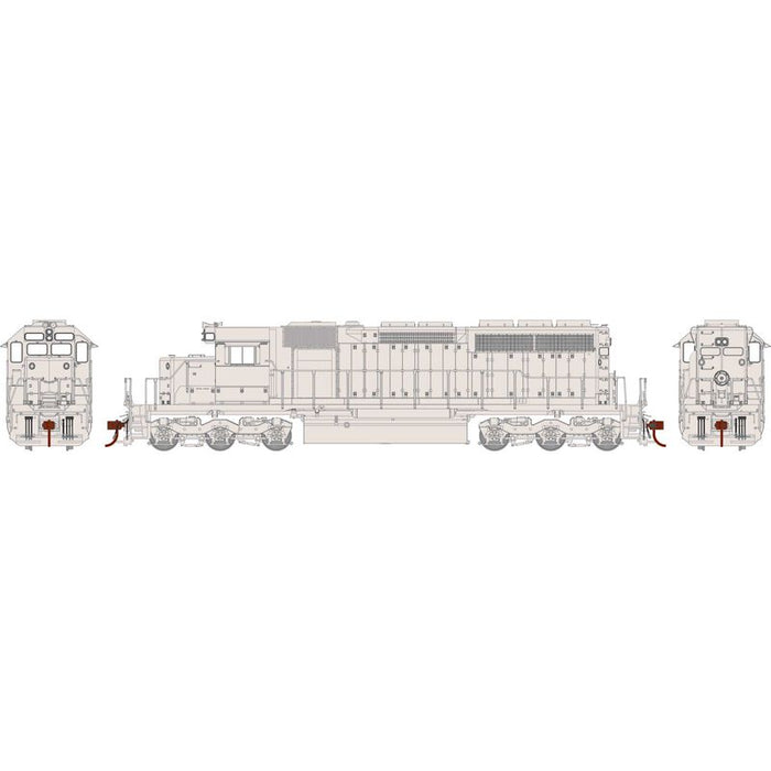 Athearn RTR 73647 HO Scale EMD SD40 Undecorated DC