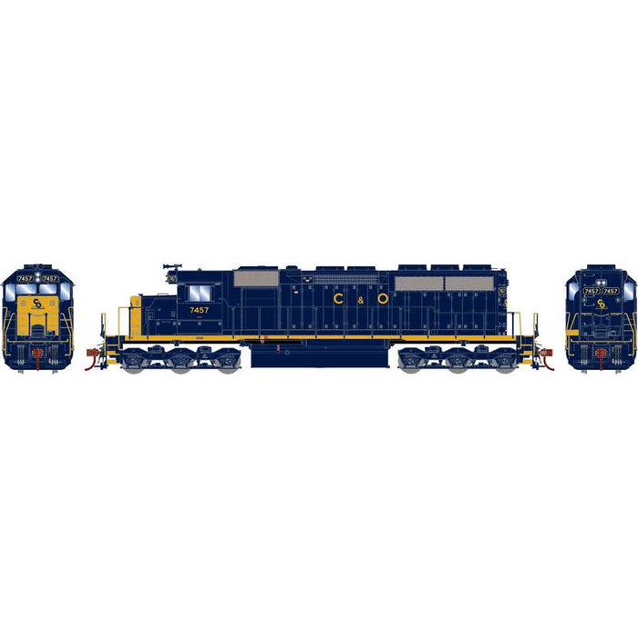 Athearn RTR 73740 HO Scale EMD SD40 Chesapeake & Ohio C&O 7457 DCC & Sound