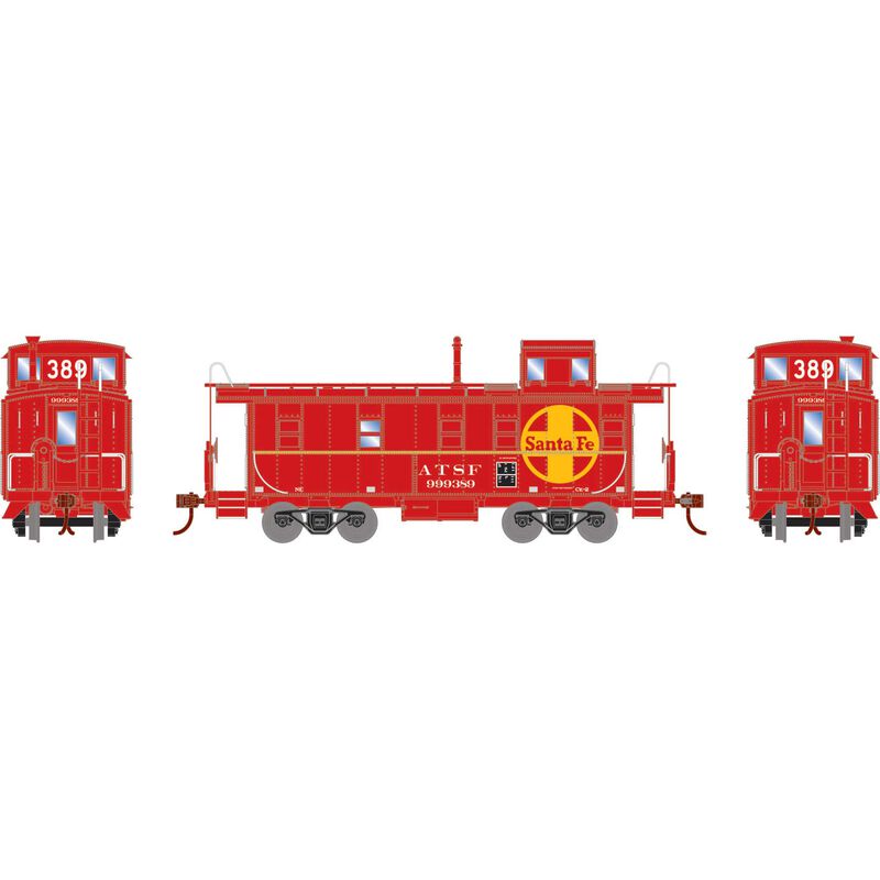 Athearn RTR 74027 HO Scale Cupola Caboose Santa Fe ATSF 999389
