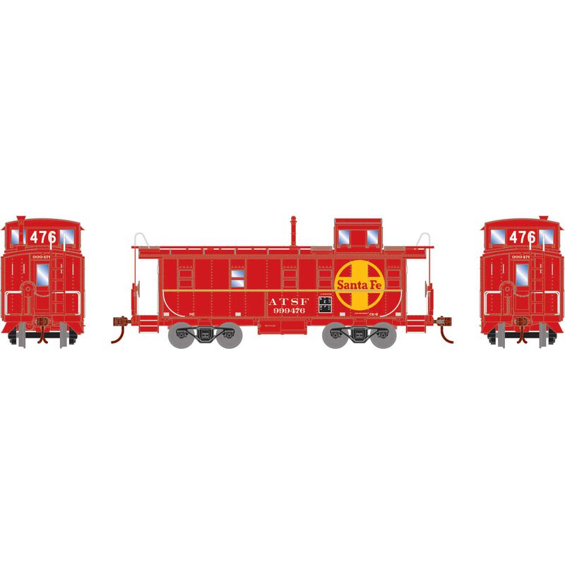 Athearn RTR 74028 HO Scale Cupola Caboose Santa Fe ATSF 999476
