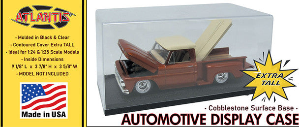 Atlantis Models 1014 Auto Display Case Cobblestone Base for 1/25 Vehicles