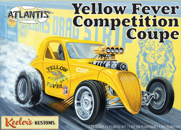 Atlantis Models 13101 1/25 Yellow Fever Competition Coupe Model Car Kit