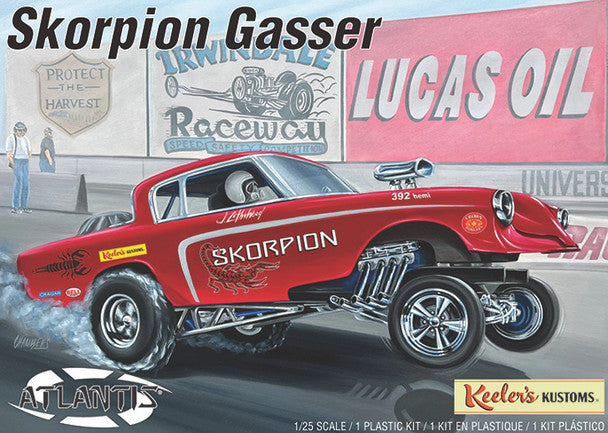 Atlantis Models 13102 1/25 Keeler's Kustom Skorpion Gasser Model Car Kit
