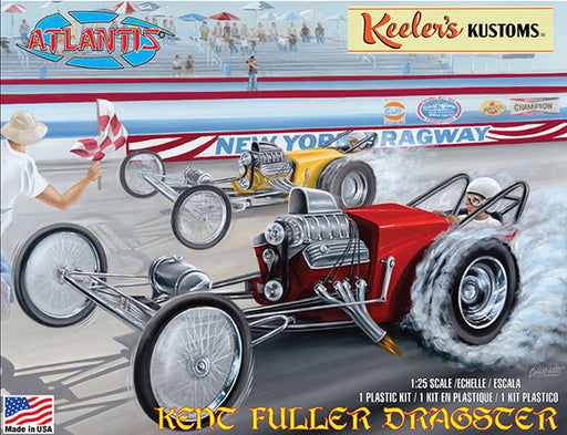 Atlantis Models 13103 1/25 Keeler'S Kustoms Kent Fuller Dragster Model Car Kit