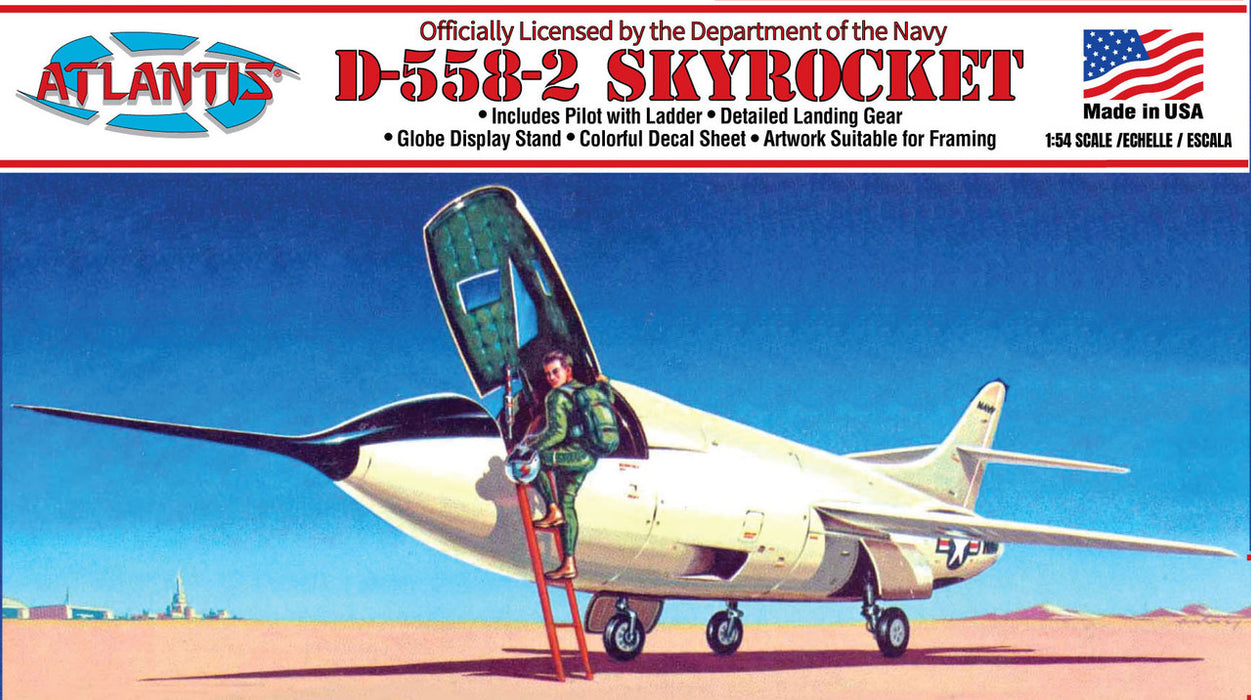 Atlantis Models 213 1/54 Douglas D-558-2 Skyrocket Model Aircraft Kit