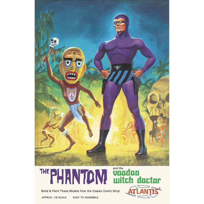 Atlantis Models 3004 1/8 The Phantom & Witch Doctor Figure Model Kit