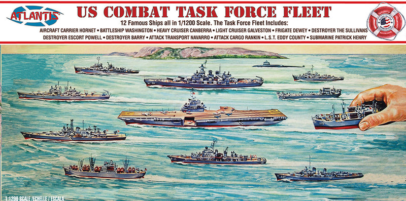 Atlantis Models 6300 1/1200 US Combat Task Force Fleet Model Kits