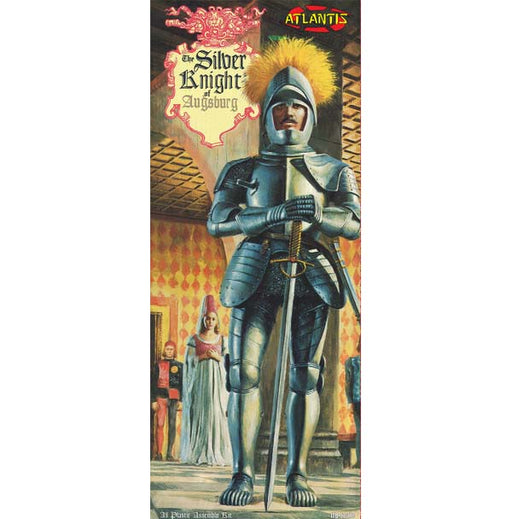 Atlantis Models A471 1/8 Silver Knight Figure Model Kit