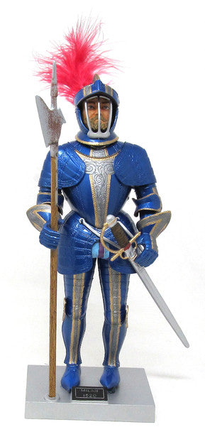 Atlantis Models A472 1/8 Blue Knight of Milan Figure Model Kit