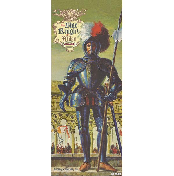 Atlantis Models A472 1/8 Blue Knight of Milan Figure Model Kit