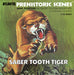 Atlantis Models A733 1/13 Saber Tooth Tiger Prehistoric Scenes Model Kit