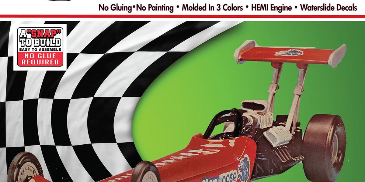 Atlantis Models H1120 1/32 Mongoose Dragster Snap Model Car Kit — White ...