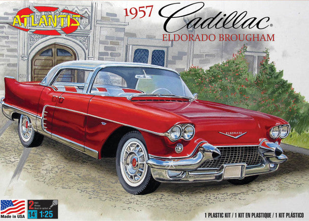 Atlantis Models H1244 1/25 1957 Cadillac Eldorado Brougham Skill Level 2 Model Car Kit