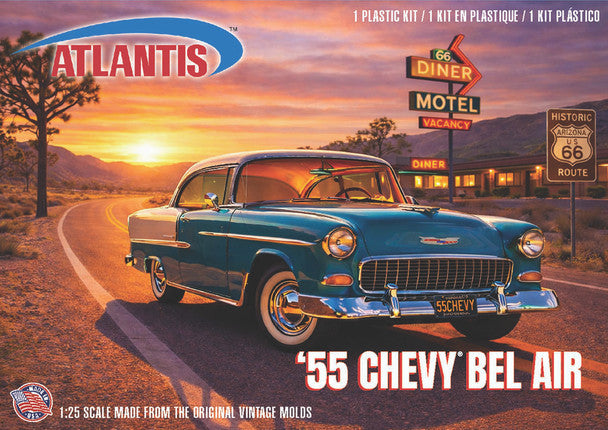 Atlantis Models H1374 1/25 '55 Chevy Bel Air Car Kit