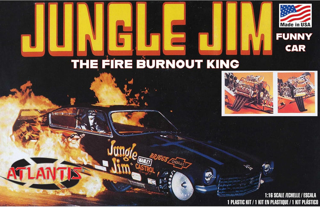 Atlantis Models H1486 1/16 Jungle Jim Vega Funny Car Model Kit