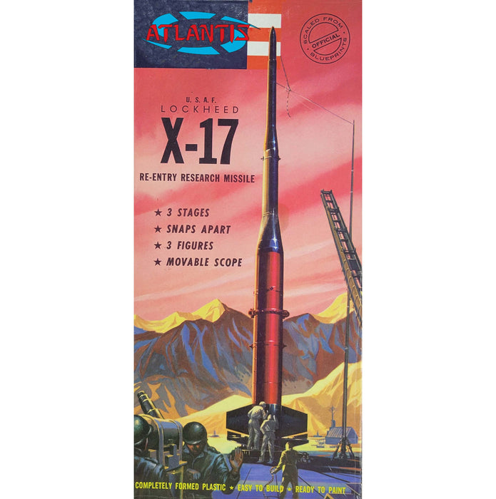 Atlantis Models H1810 Lockheed USAF X-17 Research Rocket Model Kit