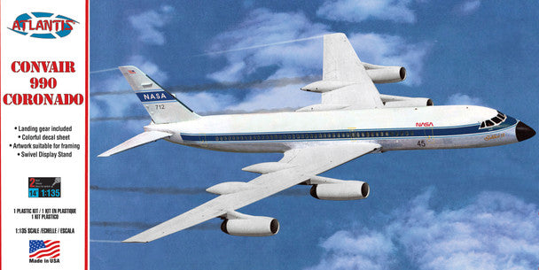 Atlantis Models H254 1/135 Convair 990 Jet Liner Model Aircraft Kit