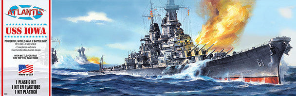 Atlantis Models H369 1/535 USS Iowa Battleship Model Ship Kit