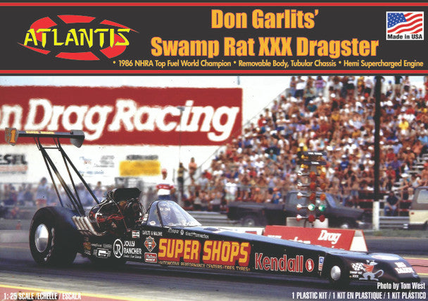 Atlantis Models H7152 1/25 Don Garlits Swamp Rat XXX Dragster Model Car Kit