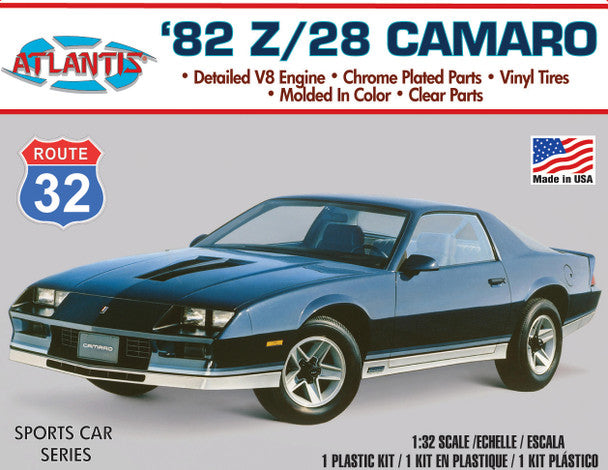 Atlantis Models M2004 1/32 1982 Chevy Z/28 Camaro Route 32 Model Car Kit
