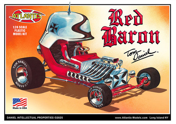 Atlantis Models M6740 1/24 Red Baron - Tom Daniel Show Car Model Kit