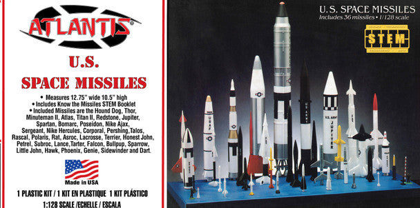 Atlantis Models M6871 1/128 US Space Missiles 36 Missiles Model Kit