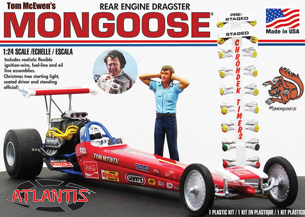 Atlantis Models M7529 1/24 Tom McEwen Rear Engine Dragster Model Car Kit