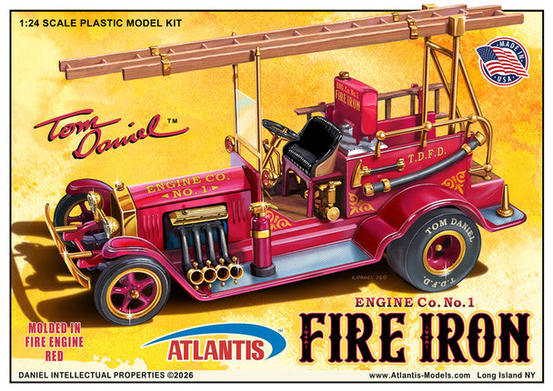 Atlantis Models M7530 1/24 Engine Co. No. 1 Fire Iron - Tom Daniel Model Kit