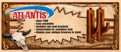 Atlantis Models P168 1:1 Rifle Rack Wall Mounts Bagged with Header Model Kit