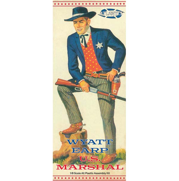 Atlantis Models P278 1/8 U.S. Marshal Wyatt Earp Figure Model Kit