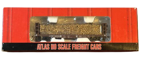 Atlas 1606-1 HO Scale GSC Pulpwood Flatcar Santa Fe ATSF 92992 - NOS
