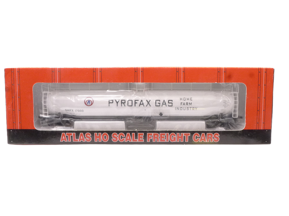 Atlas 1728-1 HO Scale 33,000 Gallon LPG Tank Car Pyrofax SHPX 17000 - USED