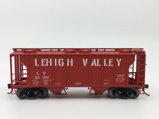 Atlas 1815 HO Scale PS-2 2 Bay Covered Hopper Lehigh Valley LV 50707 - USED