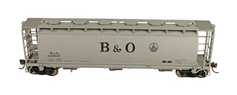 Atlas 1931-1 HO Scale 3 Bay Cylindrical Covered Hopper B&O 837530 - USED