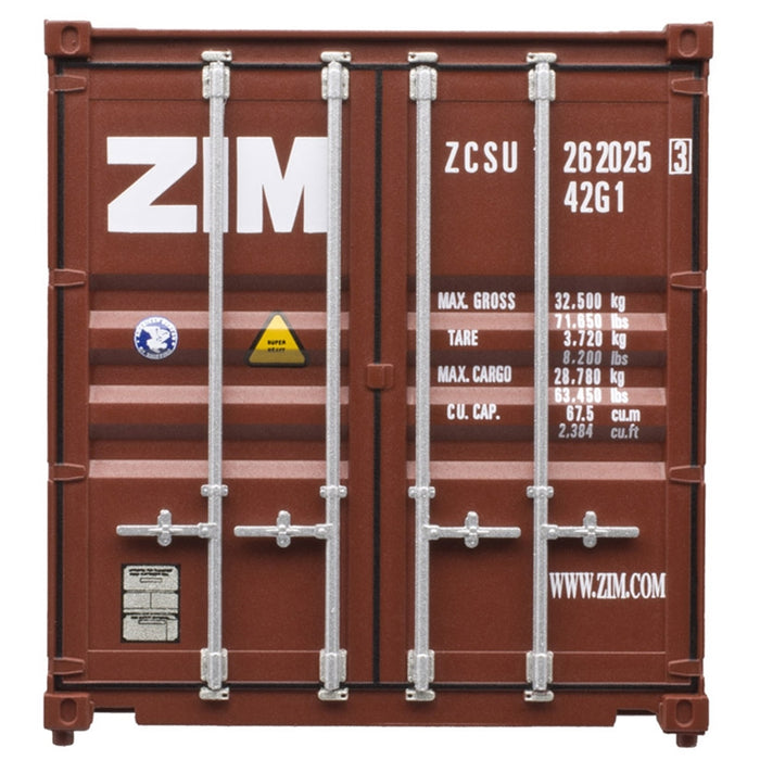 Atlas 20005041 HO Scale 40' Container Zim #2 (3 Pack)