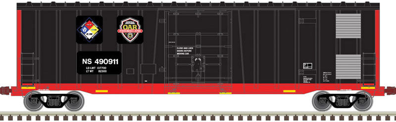 Atlas 20006091 HO Scale 50' NSC 50' Plug Door Boxcar Norfolk Southern NS 490411