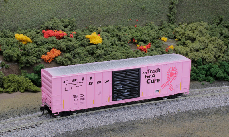 Atlas 20006215 HO 50' FMC 5077 Single Door Boxcar Railbox "For a Cure" RBOX 40188