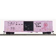 Atlas 20006236 HO 50' FMC 5077 Single Door Boxcar Railbox "For a Cure Hand Prints" RBOX 40188