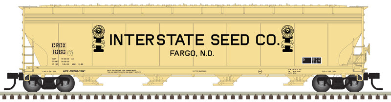 Atlas 20006746 HO Scale 5701 Covered Hopper Interstate Seed CRDX 1058