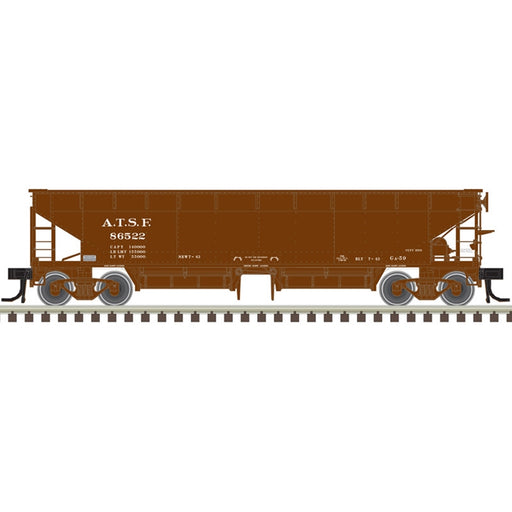 Atlas 20006813 HO Scale 70 Ton Hart Ballast Car 3 Pack Santa Fe ATSF (86588, 86608, 86614)
