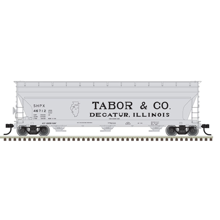 Atlas 20006941 HO Scale ACF 4650 Covered Hopper Tabor & Co SHPX 46725