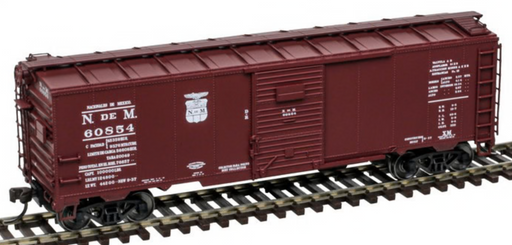 Atlas 20007772 HO Scale 40' 1932 ARA Boxcar Nacionales de Mexico NdeM 60807