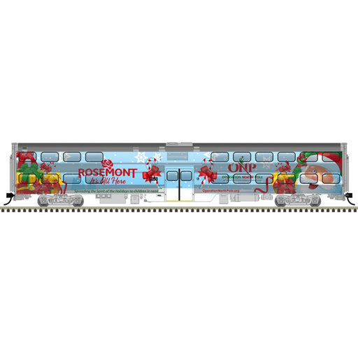 Atlas 20008035 HO Scale Metra Commuter Type 8500 Cab Car / Type 6000 Trailer Operation North Pole 2016 3-PACK