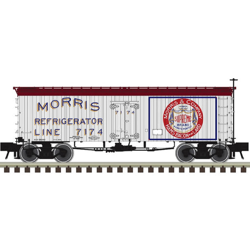 Atlas 20008489 HO Scale 36' Wood Reefer Morris Refrigerator Line 7174