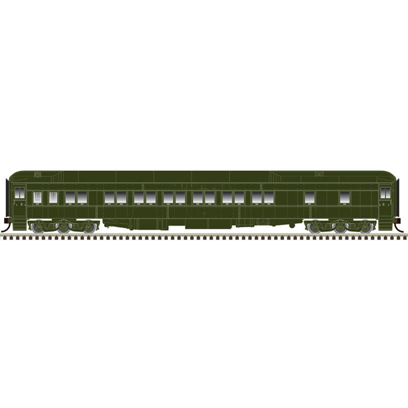 Atlas 20008542 HO Scale Pullman 12-1 Sleeper Painted Unlettered (Pullman Green)