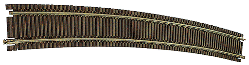 Atlas 2031 N Scale Code 55 Track 71" Radius Curve (6 Pack)