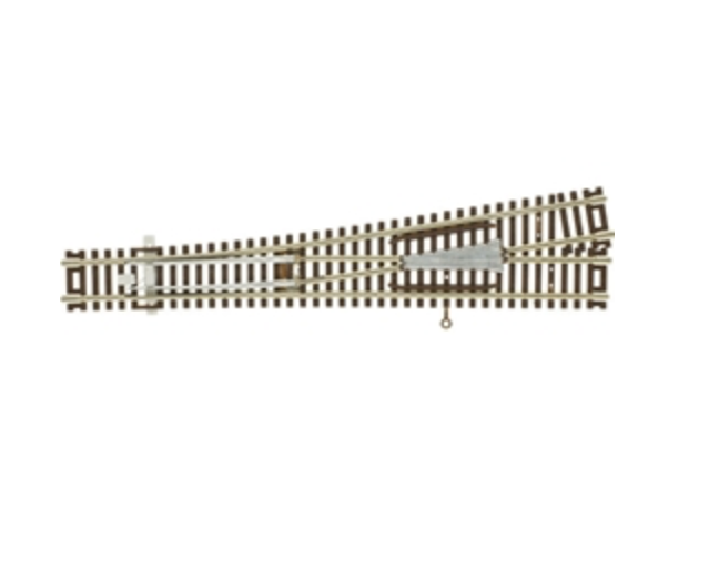 Atlas 2811 Z Scale #6 Left Hand Turnout with Code 55 Rail