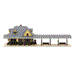 Atlas 2841 N Scale Passenger Station Building Kit