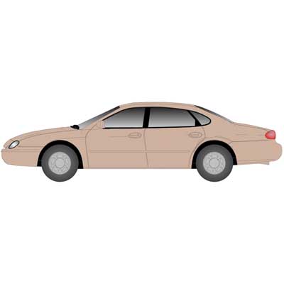 Atlas 2909 N Scale 1996 Ford Taurus 4 Door Sedan - Light Saddle (2 Pack)