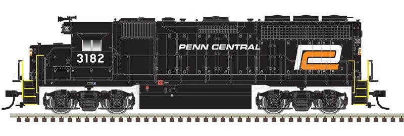Atlas 40005290 N Scale EMD GP40 Penn Central "Orange P" PC 3182 DCC & Sound